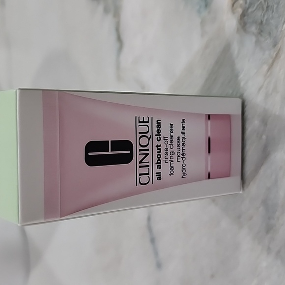 NIB! Clinique All About Clean Rinse Off Foaming Cleanser - Picture 2 of 2